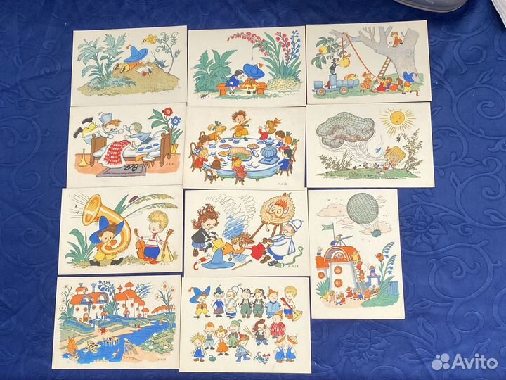 Открытки СССР 60-е годы сказки,наборы