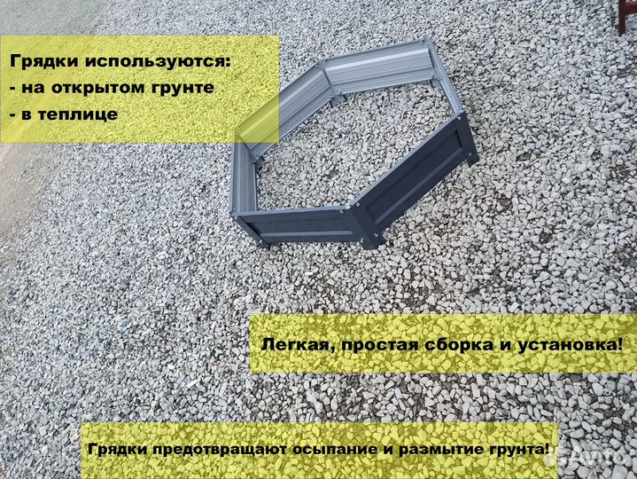 Грядки полимерные оцинкованные + усиленные