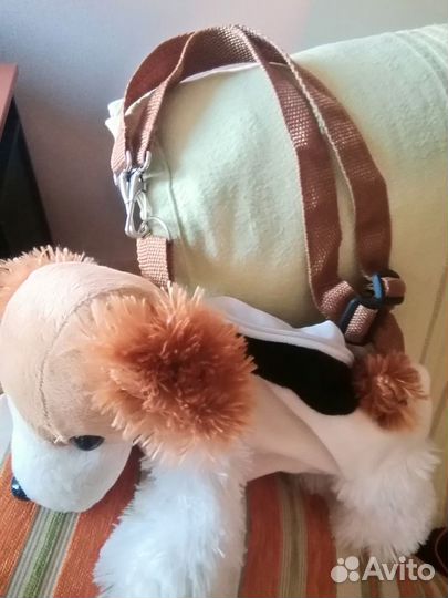 Рюкзак-игрушка, сумка, собака Джек Рассел-терьер