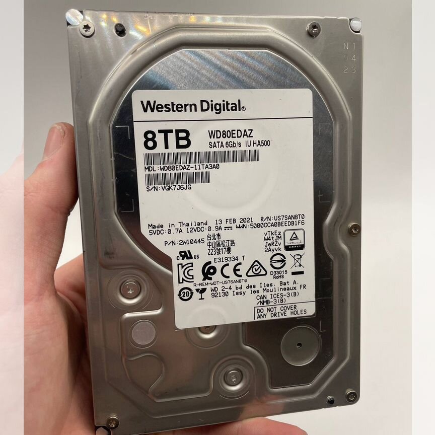 [WD80EDAZ] 8тб Wdб/У