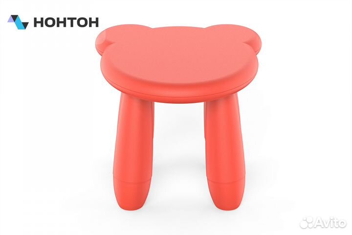 Табурет детский Тедди красный