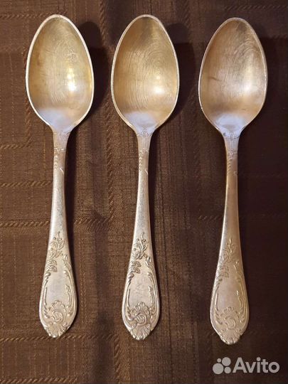 Ложки мельхиор дисертные. СССР