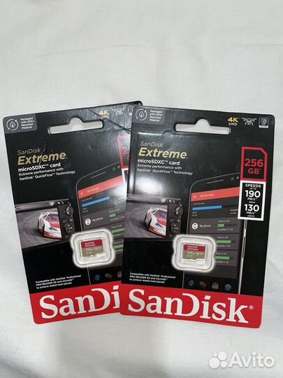 Карта памяти MicroSD Sandisk Extreme 256 Gb