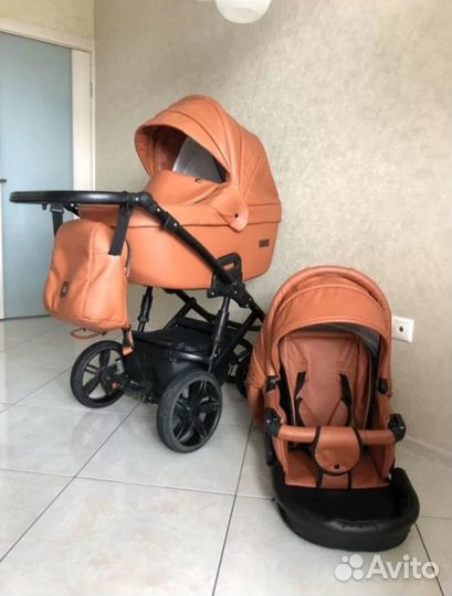 Коляска agio prado 3 в 1 экокожа