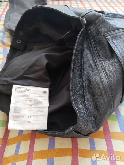 Брюки кожаные