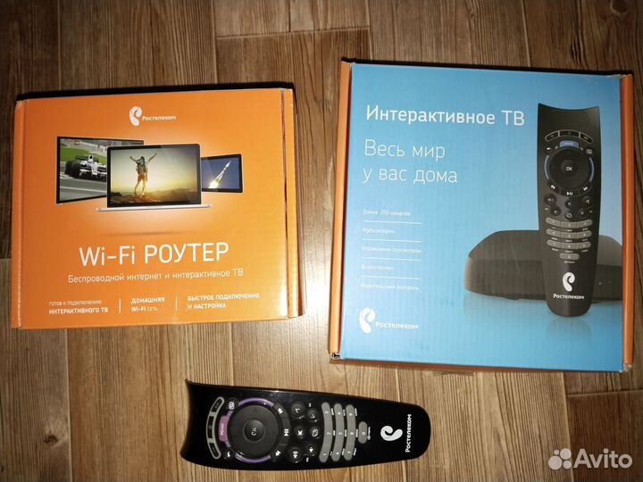 Приставка и роутер Ростелеком