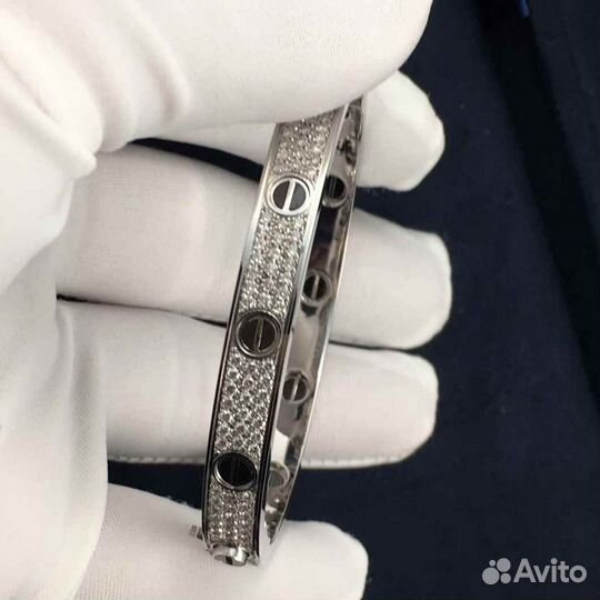 Браслет Cartier Love из белого золота