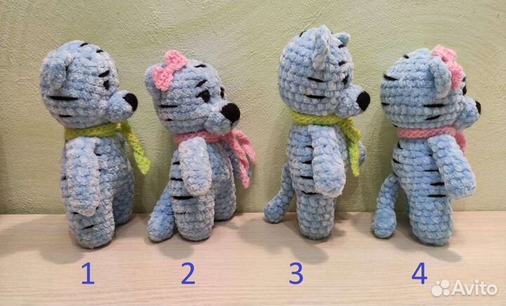 Тигренок вязаная игрушка ручная работа