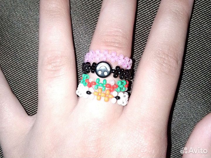 Кольцо из бисера