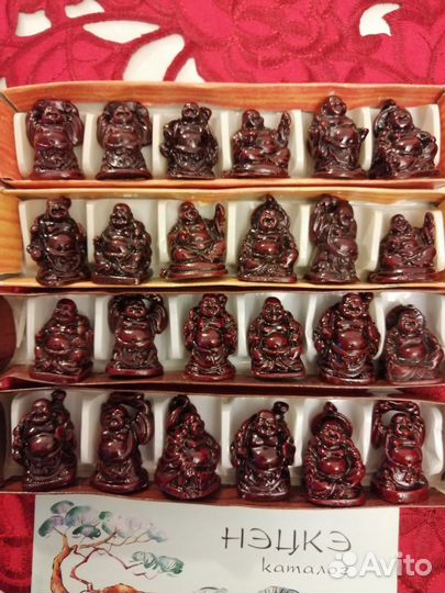 Нэцкэ полистоун под дерево,по 6 шт.упаковка