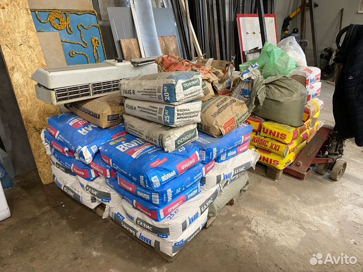 Строительнве смеси остатки