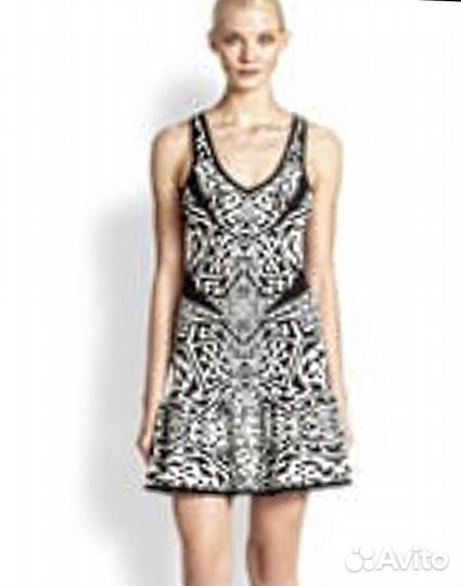 Подиумное бандажное платье Nicole Miller XS/S