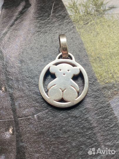 Tous кулон мишка серебро
