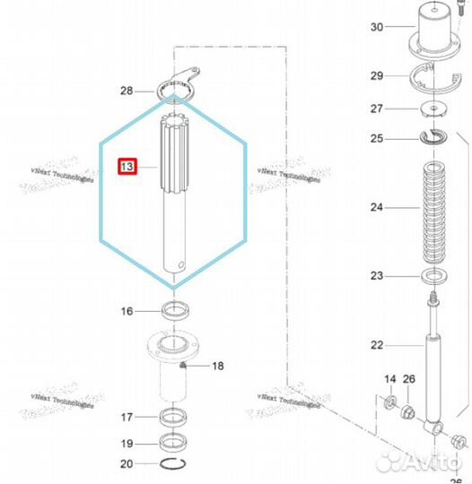 Стойка опора лыжи снегохода BRP 505073200