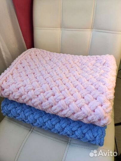 Плед детский вязаный ручная работа