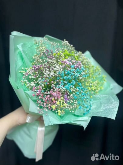 Цветы букет гипсофила