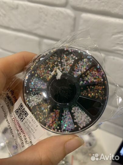 Стразы для ногтей стекло сияют