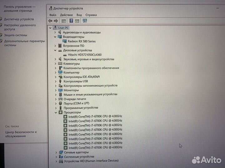 I7 6700k + rx 580 игровой компьютер не xeon