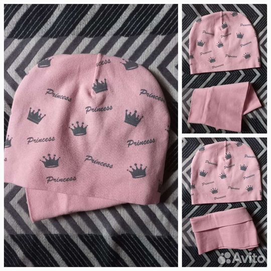 Комплект Шапка Шлем Манишка Lassie