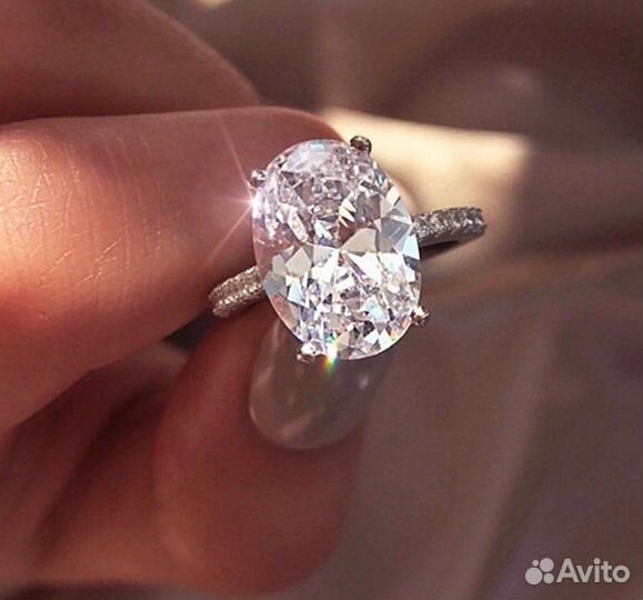 Кольцо с горным хрусталем 17 размер