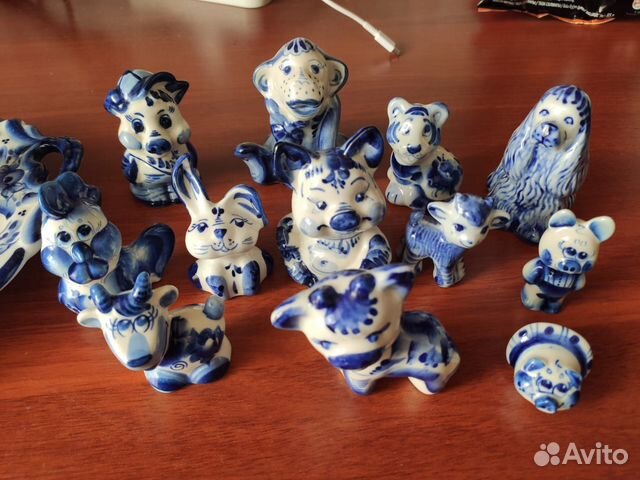 Статуэтки фигурки гжель купить в Москве | Хобби и отдых | Авито