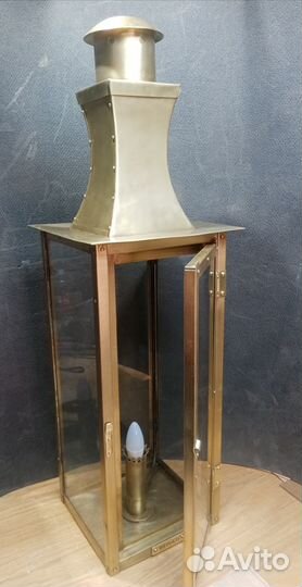 Уличный фонарь из латуни. реплика Bevolo (стекло)