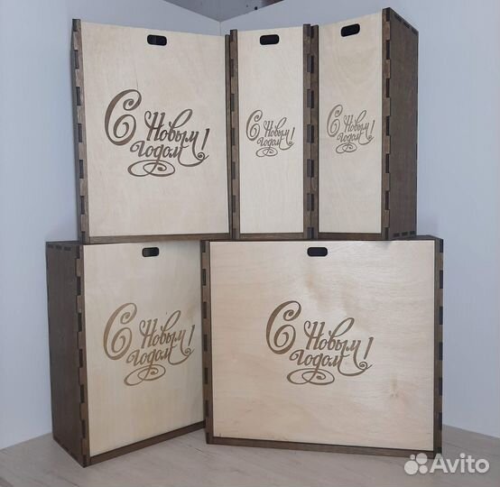 Коробка деревянная подарочная под заказ опт