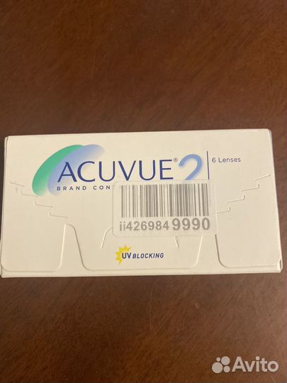 Линзы acuvue двухнедельные -2,75 и -3,00