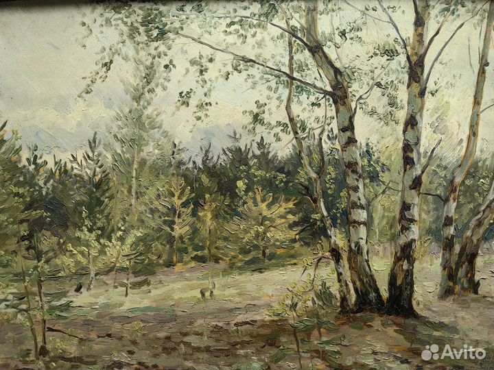 А.В. Морозов Групповые берёзки картина 1941год