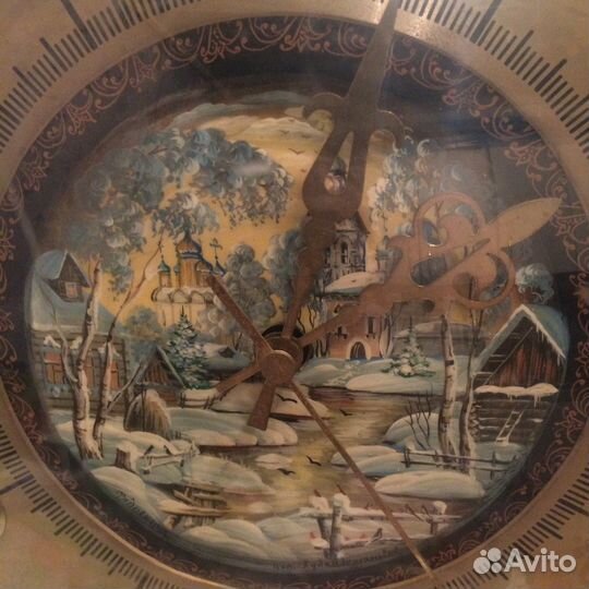 Часы с федоскинскими миниатюрами