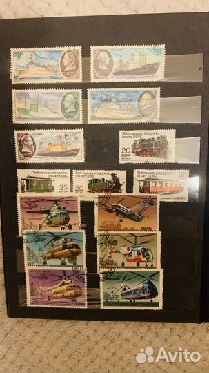 Альбомы с марками разных стран и СССР