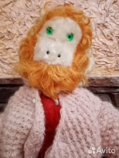 Старинная обезьяна, старинная мягкая игрушка