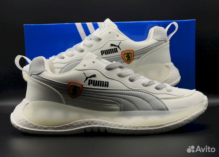 Новинка: мужские белые кроссовки Puma, 41-45 разме