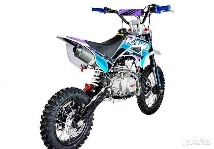 Питбайк kayo mini YX125EM 14/12 (механ. сцепл., эл