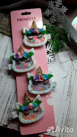 Заколочки единорожки