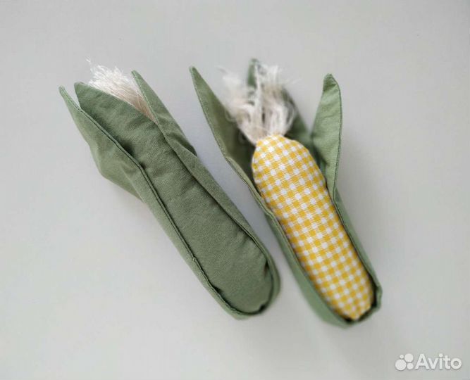 Кукуруза из текстиля, ручная работа