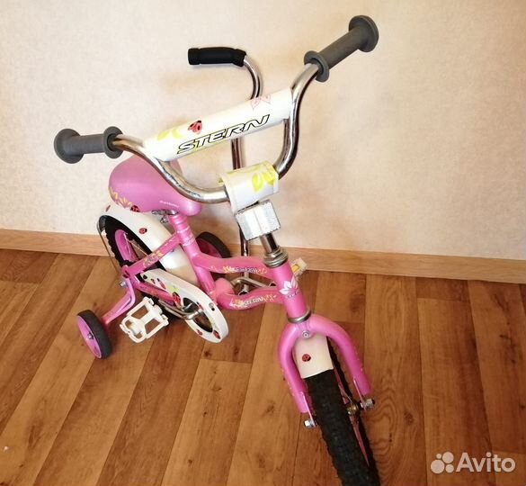 Детский велосипед stern 4колесный с держателем