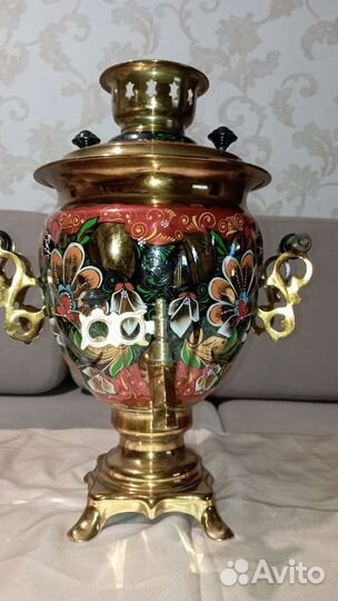 Самовар Тула расписной электрический СССР