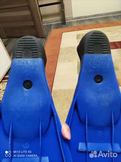 Комплект для плавания (ласты, маска, трубка)