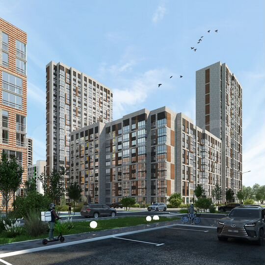 2-к. квартира, 44,6 м², 12/26 эт.