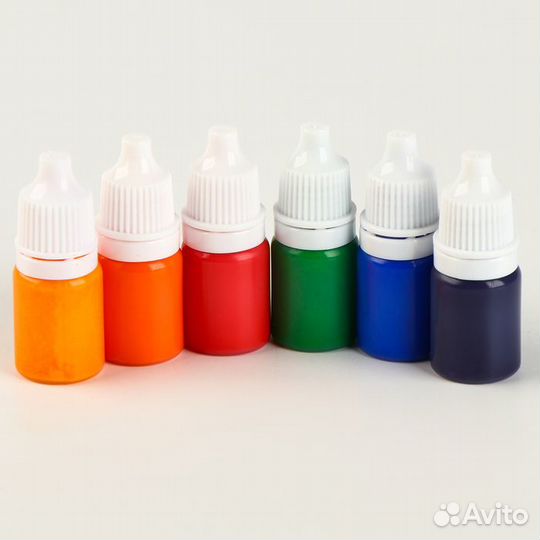 2 шт. Набор для рисования эбру краски 6 цв по 6 мл