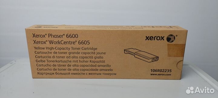 Картридж 106R02235 желтый для Xerox