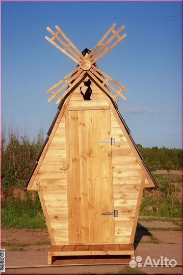 Дачный туалет деревянный PRO881