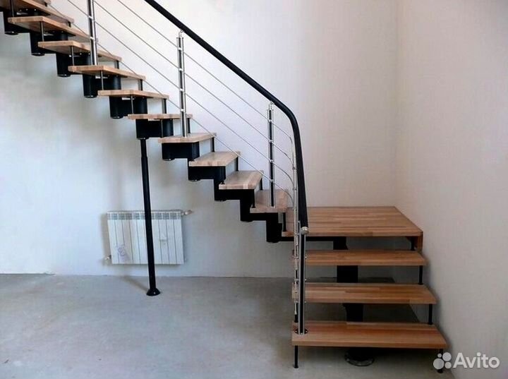 Обшивка ступеней Дубом