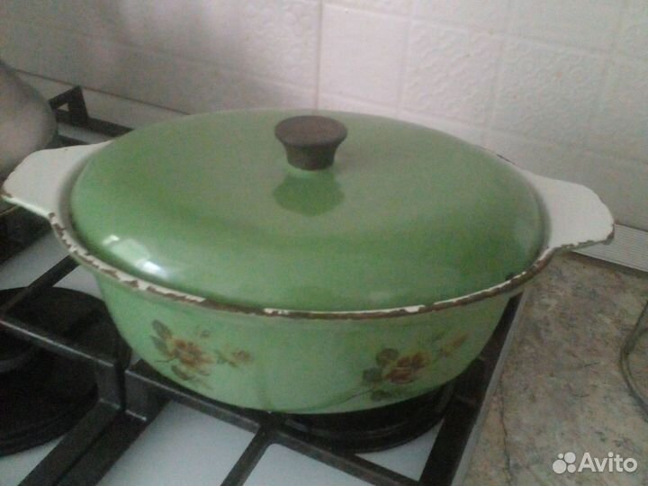 Утятница чугунная эмалированная