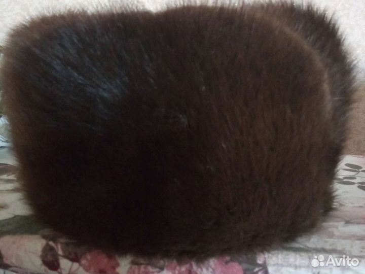 Норковая шапка мужская