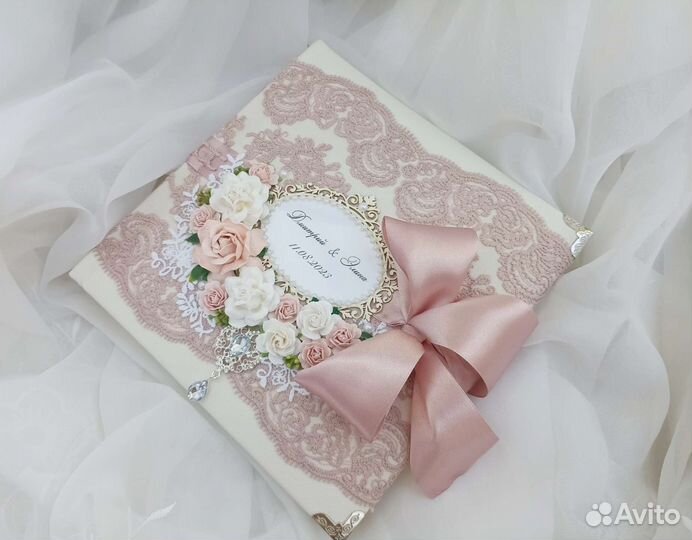 Свадебный фотоальбом, фотоальбом ручной работы