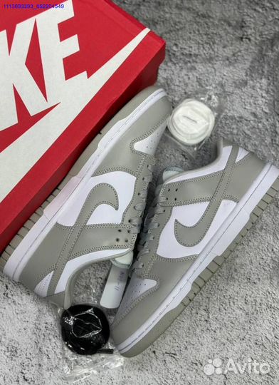 Кроссовки Nike Dunk Low White Grey 36-45