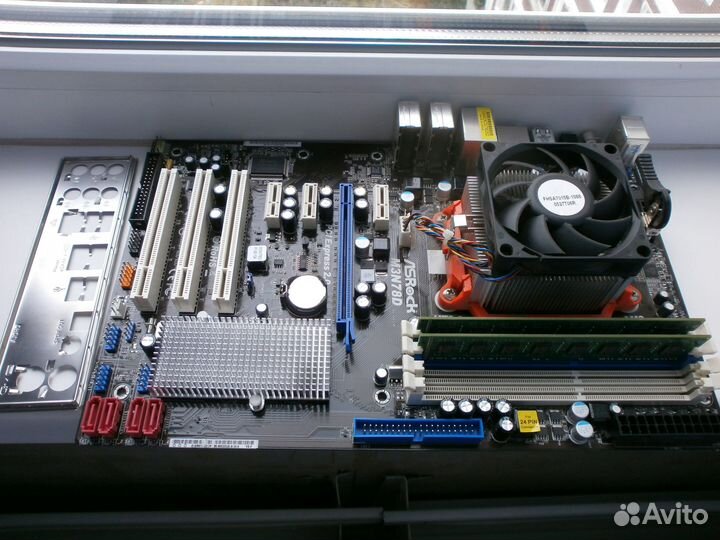Asrock M3N78D (Socket AM3) + Athlon II x3 + кулер