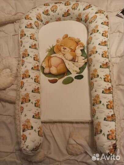 Кокон-гнездышко с дугой (сшит по заказу)